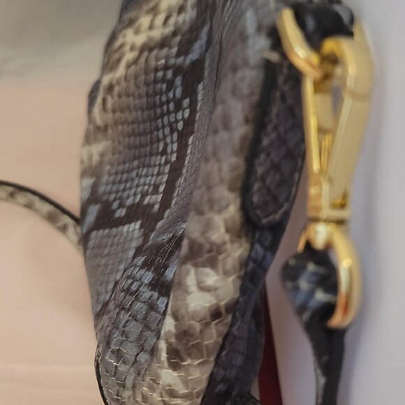 G.I.L.I. Blue Snakeskin Crossbody Bag - Picture 11 of 13